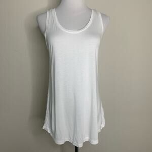 Maison Jules Flowy Tank Top Sz Medium White